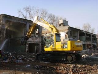 Demolácia objektov Mäsokombinátu - Košická ul. Bratislava