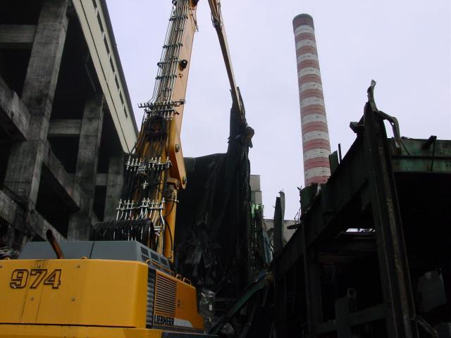 Demolácia objektu teplárne - Považská Bystrica